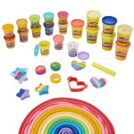 Trblietavé plastelíny Play-Doh – 12 farieb